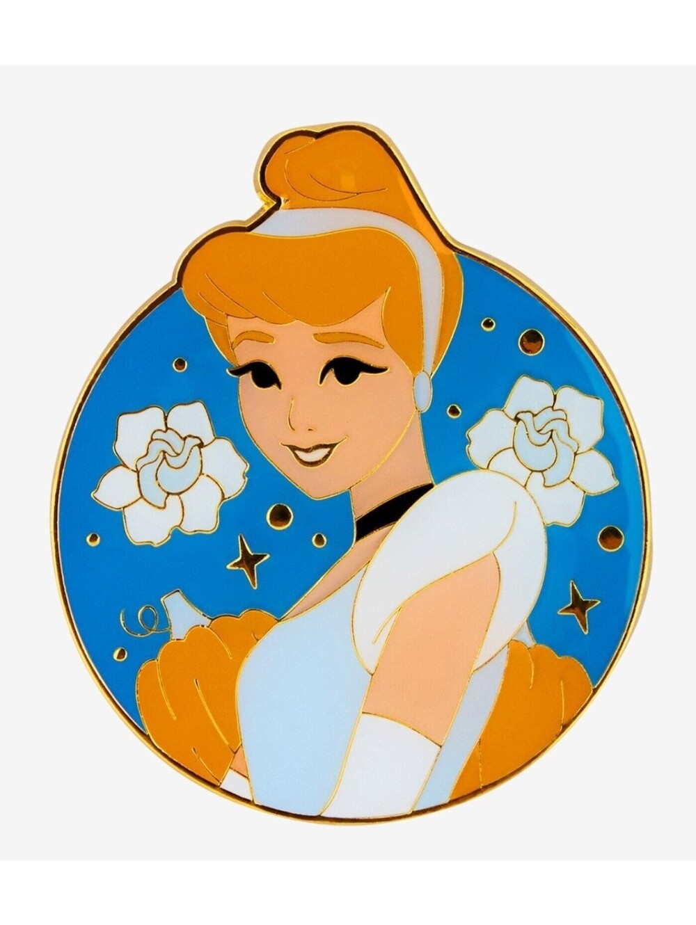 Loungefly Disney Cinderella Pumpkin Circular Enamel Pin